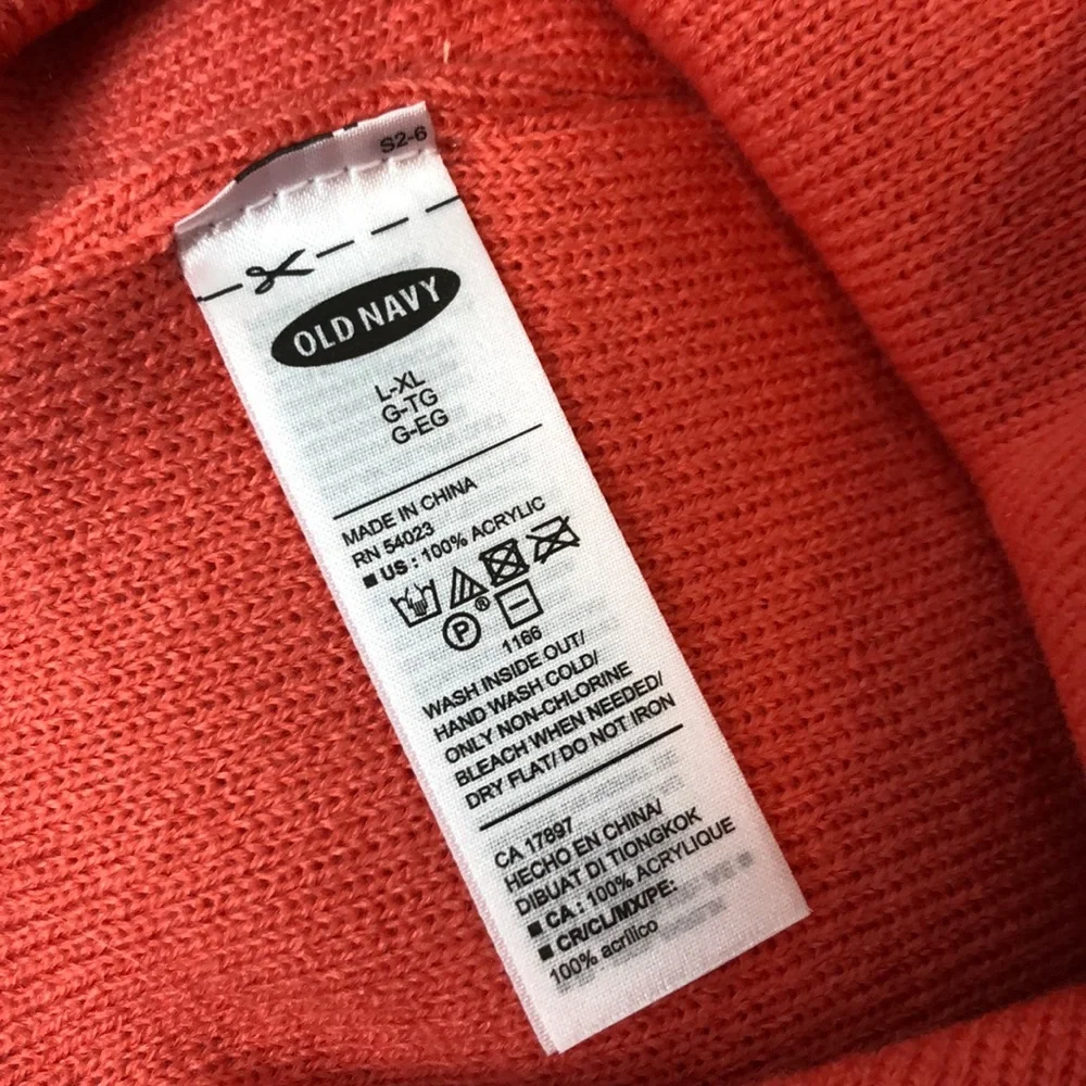 Old Navy l Sequin Coral Heart Winter Hat